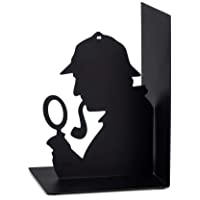 Balvi - Sherlock sujetalibros Decorativo de Metal en Color Negro. Diseño Original
